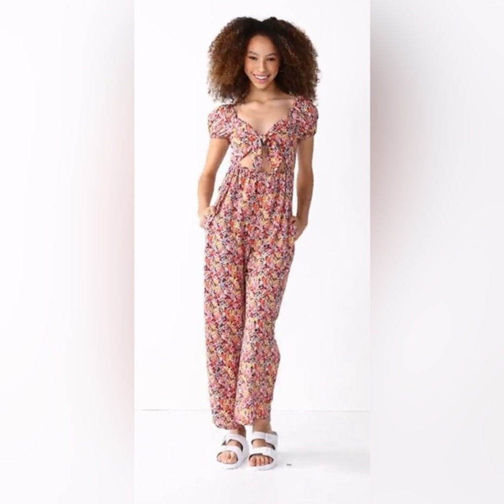 Floral Jumpsuit by Rewind size L